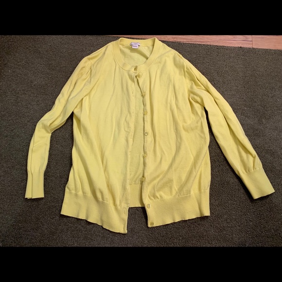 J. Crew Sweaters - Bright yellow cardigan!